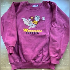Rare! HTF! Embroidered Goldy Vintage 90’s Minnesota Golden Gophers Sweatshirt